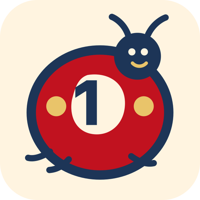 7spins lucky ladybird mascot with a white 7 on its back